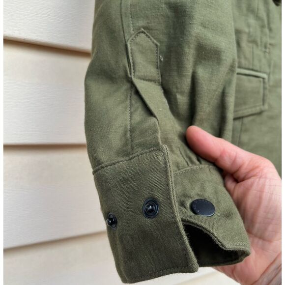 Rag & Bone olive color jacket, front applied pockets, snap closure, drawstring,S - Picture 5 of 16